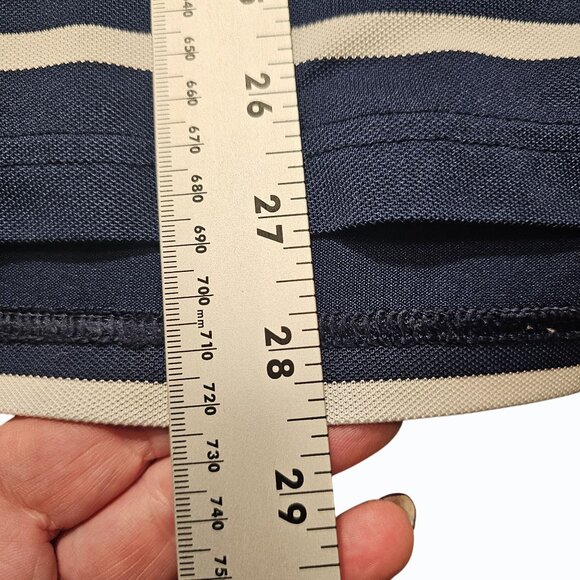 RLX Ralph Lauren Men's Golf Classic-Fit Blue White Striped S/S Polo XL - Picture 13 of 14